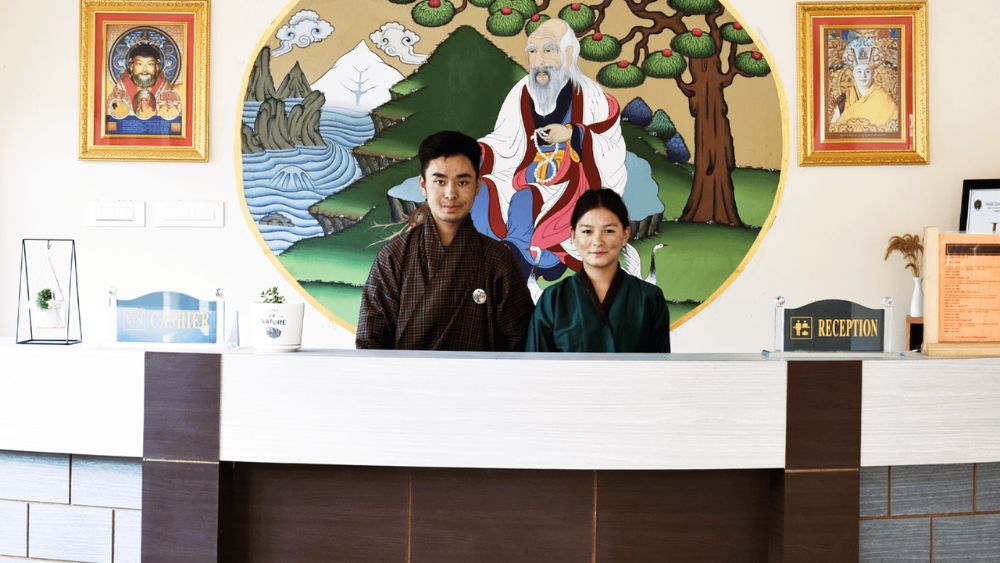 Reception Desk Of Hotel Paro Grand - HOTEL PARO GRAND Blog
